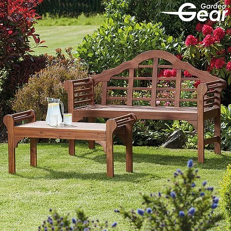 Garden Gear Acacia Lutyens Bench 4 Garden Gear Acacia Lutyens Bench - Image 2