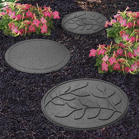 Reversible Eco-Friendly Stepping Stone Leaves - Single Unit 2 Reversible Eco-Friendly Stepping Stone Leaves - Single Unit