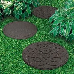 Reversible Eco-Friendly Stepping Stone Scroll - Single Unit -GardenJoy Sales Store G3009 G3010 3