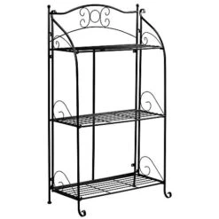 Three-tier Highbury Folding Metal Plant Stand -GardenJoy Sales Store G3438 3