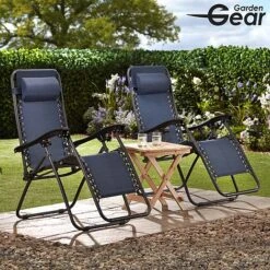Garden Gear Zero Gravity Chair - Navy -GardenJoy Sales Store G3725202000x200020LS20120With20logo