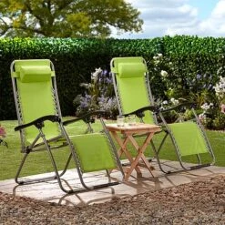 Garden Gear Zero Gravity Chair - Apple Green -GardenJoy Sales Store G3728 LS1